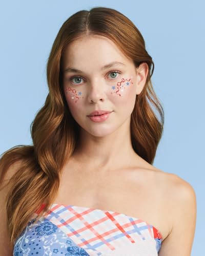 xo, Fetti Fourth of July Freckle Tattoos - 16 Pc