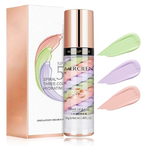 Color Correcting Primer with Sunscreen SPF - 3in1 Face Makeup Base