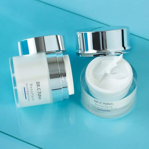 FARMASi Dr. C. Tuna Resurface Reset Night Cream, Face Moisturizer Lotion, Revitalizing & Firming Anti-Wrinkle for All Skin Types Anti Aging Cream, Skin Care for Face & Neck Retinol Cream 1.7 Fl Oz