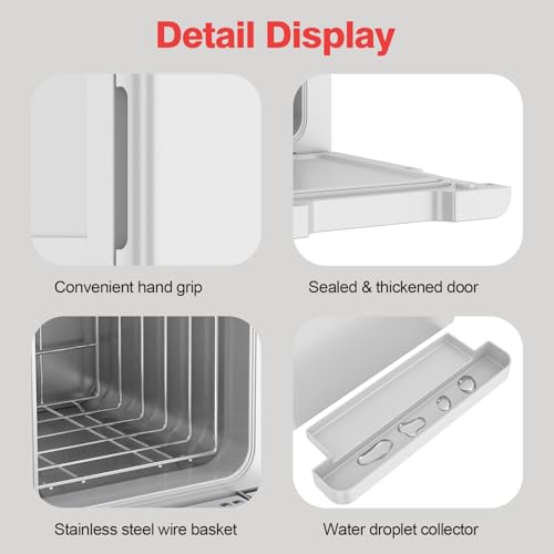 Hot Towel Warmer, 5L Towel Warmer Cabinet, Small Towel Heater with Stainless Steel Rack, Professional Towel Heating Box, Use for Spa, Beauty Salon, Barber, Massage, Gym, Home (White)