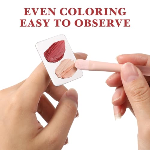 2-Piece Stainless Steel Nail Art Palette for Color Mixing