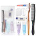 10 Sets Toiletry Kits Homeless Personal Hygiene Kit Bulk Homeless Care Package Supplies Travel Toiletry Kit Homeless Hygiene Kit Bulk for Men Women Charity Disposable Toiletry Kit(10-IN-1)