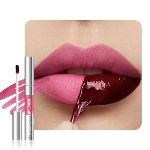 FeiCuiYun Peel-Off Matte Lip Stain - Long Lasting Purplish-Red