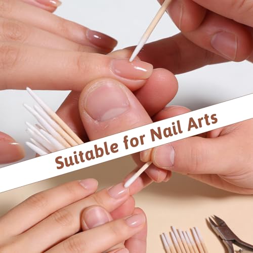 1000 Pcs Pointed Tip Cotton Swabs Makeup Precision Applicator