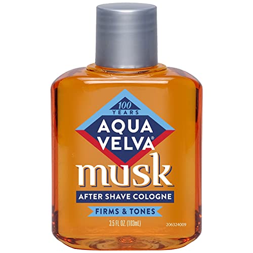 Aqua Velva Musk After Shave for Men 3.5 Fl Oz - Long Lasting Scent, Shatterproof Bottle