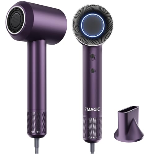 7MAGIC High-Speed Hair Dryer 110,000 RPM Purple