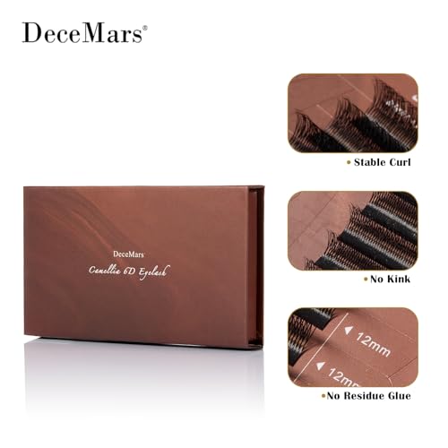 DeceMars 6D Camellia Eyelash Extensions 8-13mm C Curl