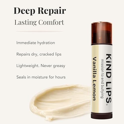 Kind Lips Organic Lip Balm Variety Pack Natural Moisturizing Lip Care Gift Set 5 Pack