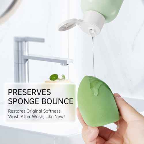 Makeup Brush Cleaner, Stocking Stuffers for Women, Teen Girls, Make Up Brush Cleaner Solution, Makeup Sponge Cleaner for Brushes, Brush Shampoo for Deep Cleaning, Cruelty Free 8.6 Fl Oz