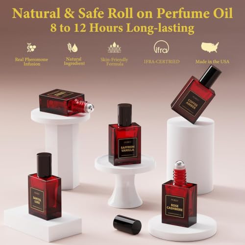 PUREU Amber Noir Pheromone Perfume for Women - 10ml Roll-On