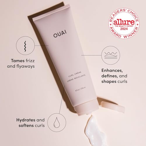 OUAI Hair Masque & Curl Crème Duo - Hydrating Hair Care Set