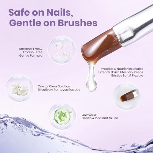 Beetles Nail Brush Cleaner & Conditioner Kit - 85ml with Glass Dappen Dish