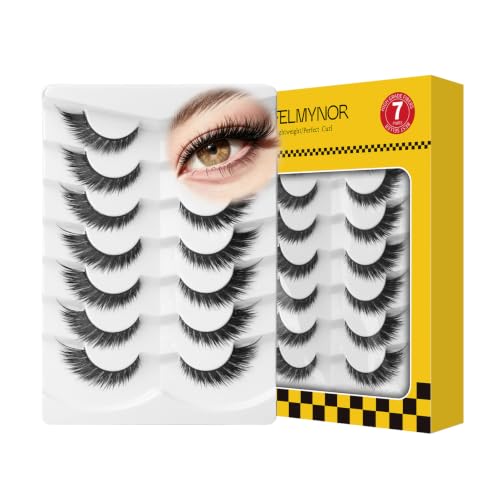 Fluffy 3D Fox Eye Lashes 16mm D Curl - 7 Pairs Pack