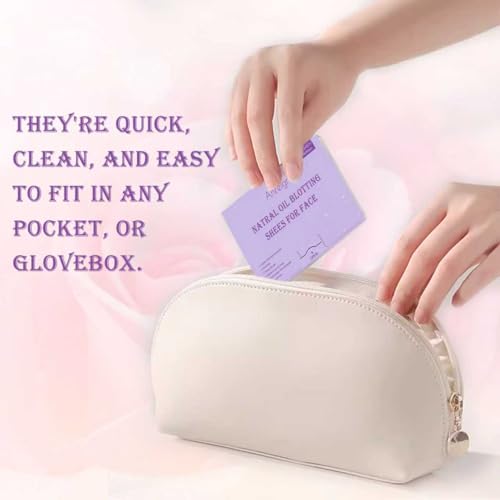 Face Oil Blotting Paper sheets- 4 pack 400 sheets Rose Natural Face Oil Blotting Paper rapidly absorb excess oils