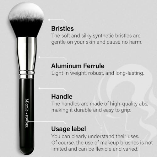Mlemle 25-Piece Professional Makeup Brush Set with Sponges