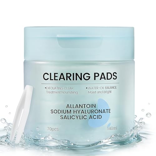 Salicylic Acid Pads 70 Count - Acne & Oil Control Toner Wipes