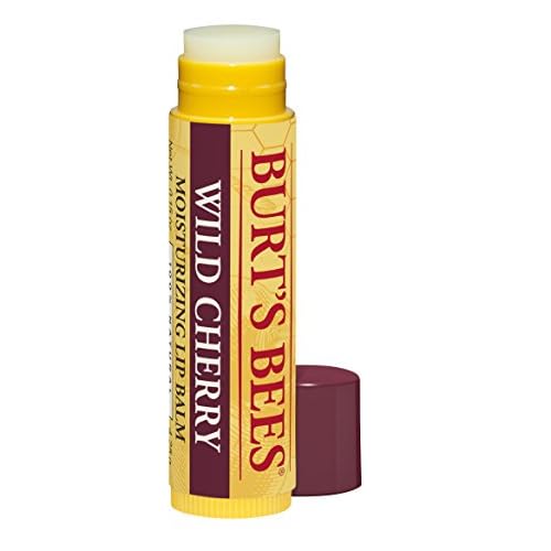 Burt's Bees 100% Natural Moisturizing Lip Balm, Wild Cherry with Beeswax & Fruit Extracts - 1 Tube