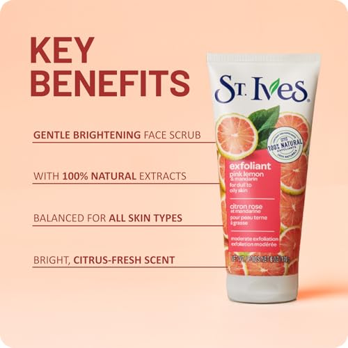 St. Ives Pink Lemon & Mandarin Face Scrub 6 oz