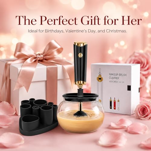 Electric Makeup Brush Cleaner & Dryer - Fast Wash & Dry Machine