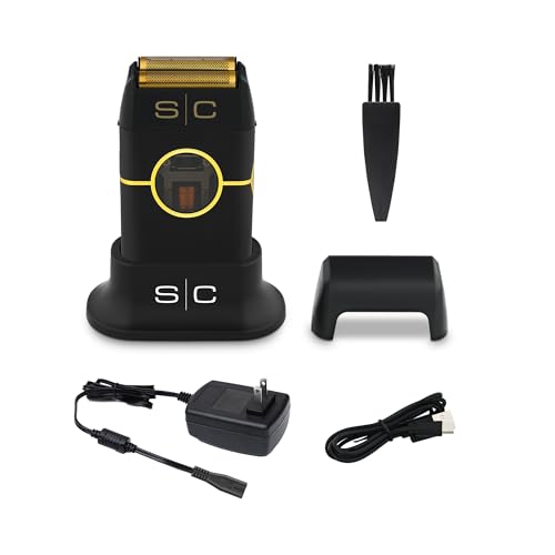 StyleCraft Instinct Metal Double Foil Shaver Black with IN2 Vector Motor