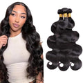 #1B Body Wave Human Hair Bundles - 30, 32, 34 Inch, 3 Pack