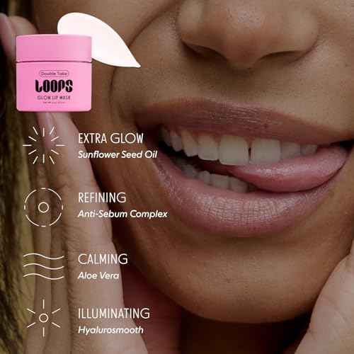 LOOPS Double Take Ultra Hydrating Mini Lip Mask - Soften, Sooth, and Replenish Hydration Beyond the Surface - Lip Balm - Gifts for Women, Stocking Stuffer