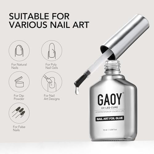 Nail Foil Glue 16ml - UV Gel for Foil Transfer Nail Art
