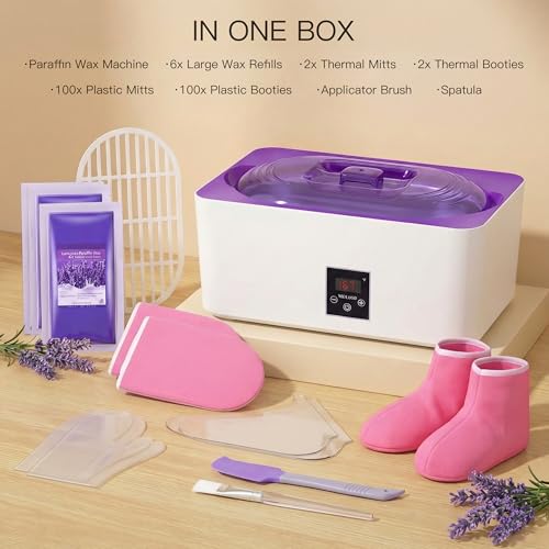Paraffin Wax Machine 4000ml - Hand & Feet Spa Kit with Gloves