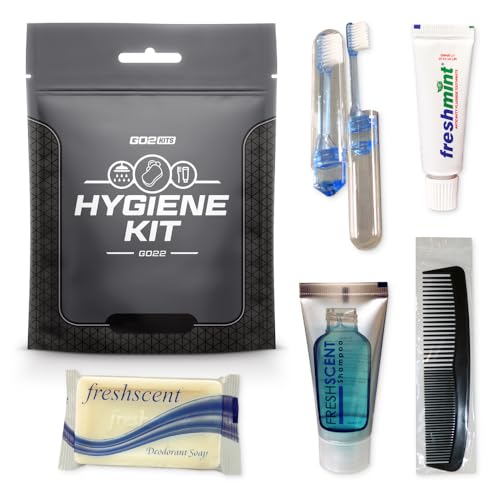 Hygiene Travel Kits with Toothbrush, Soap & Essentials