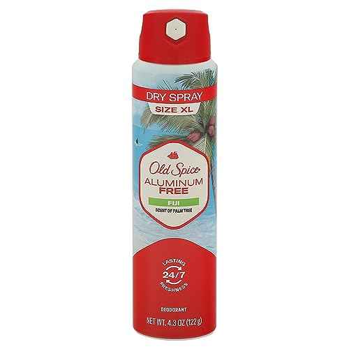 Old Spice, Size XL Dry Spray Aluminum Free Fiji Deodorant XL, 4.3 Ounce