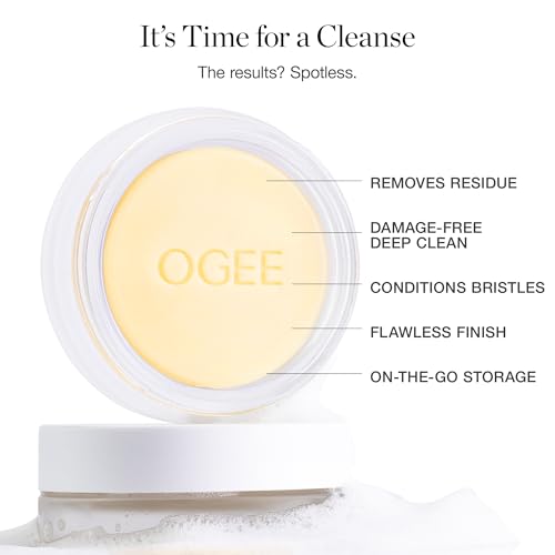 Ogee Brush Wash Bar - Organic Makeup Brush Cleanser