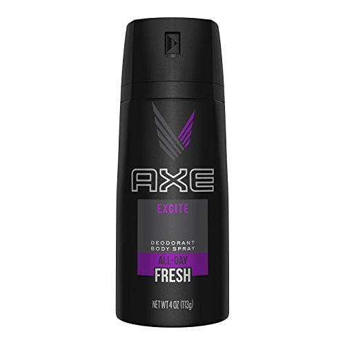 AXE Excite Body Spray for Men, 4 oz (Pack of 3)