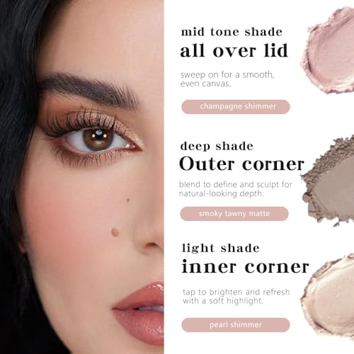 AMY'S DIARY 2-Color Eyeshadow Palette Set – Shimmer & Matte