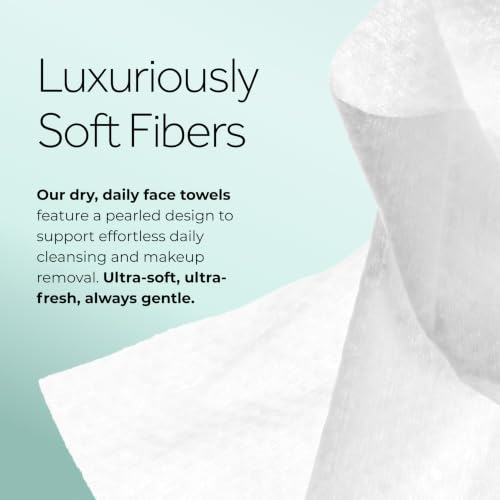Pond's Ultra Soft Dry Face Towels, 50 Count – Single-Use Makeup Remover Wipes
