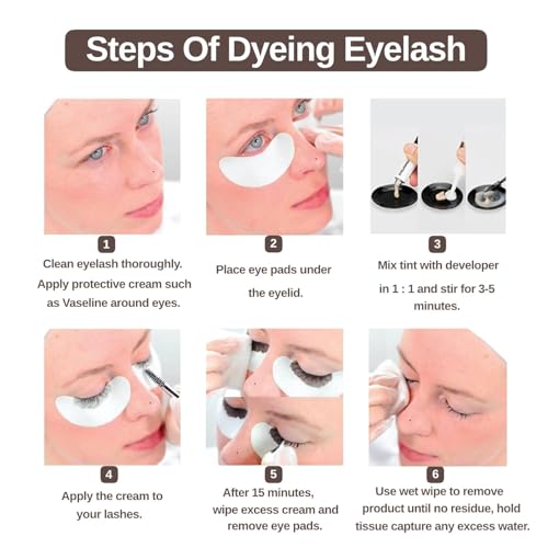 Eyebrow & Eyelash Tinting Kit - 2-in-1 Dark Black Color