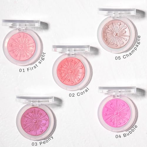 UCANBE Baked Blush Palette - Peach Glow, Long-Lasting Silky Powder