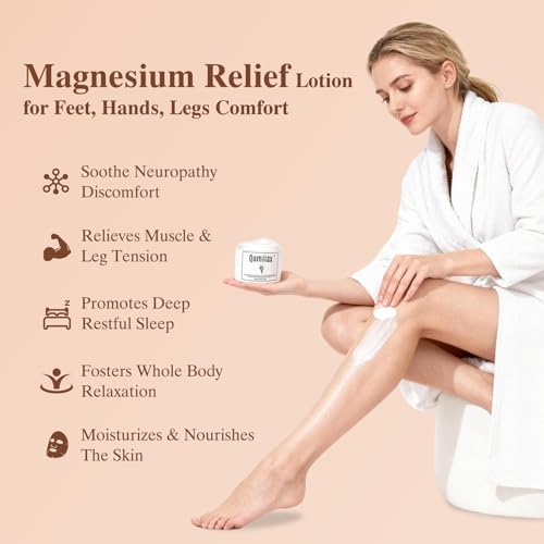 Neuropathy Cream - Magnesium Nerve Relief Lotion - Mama Oasis Lotion for Neuropathy Feet, Hands, Legs Comfort, Includes Magnesium, Aloe Vera, MSM, Soothing Relief, Suitable for All Skin, 4 FL.OZ.