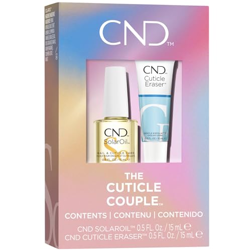 CND The Cuticle Couple SolarOil & Cuticle Eraser Set - 0.5 oz Each