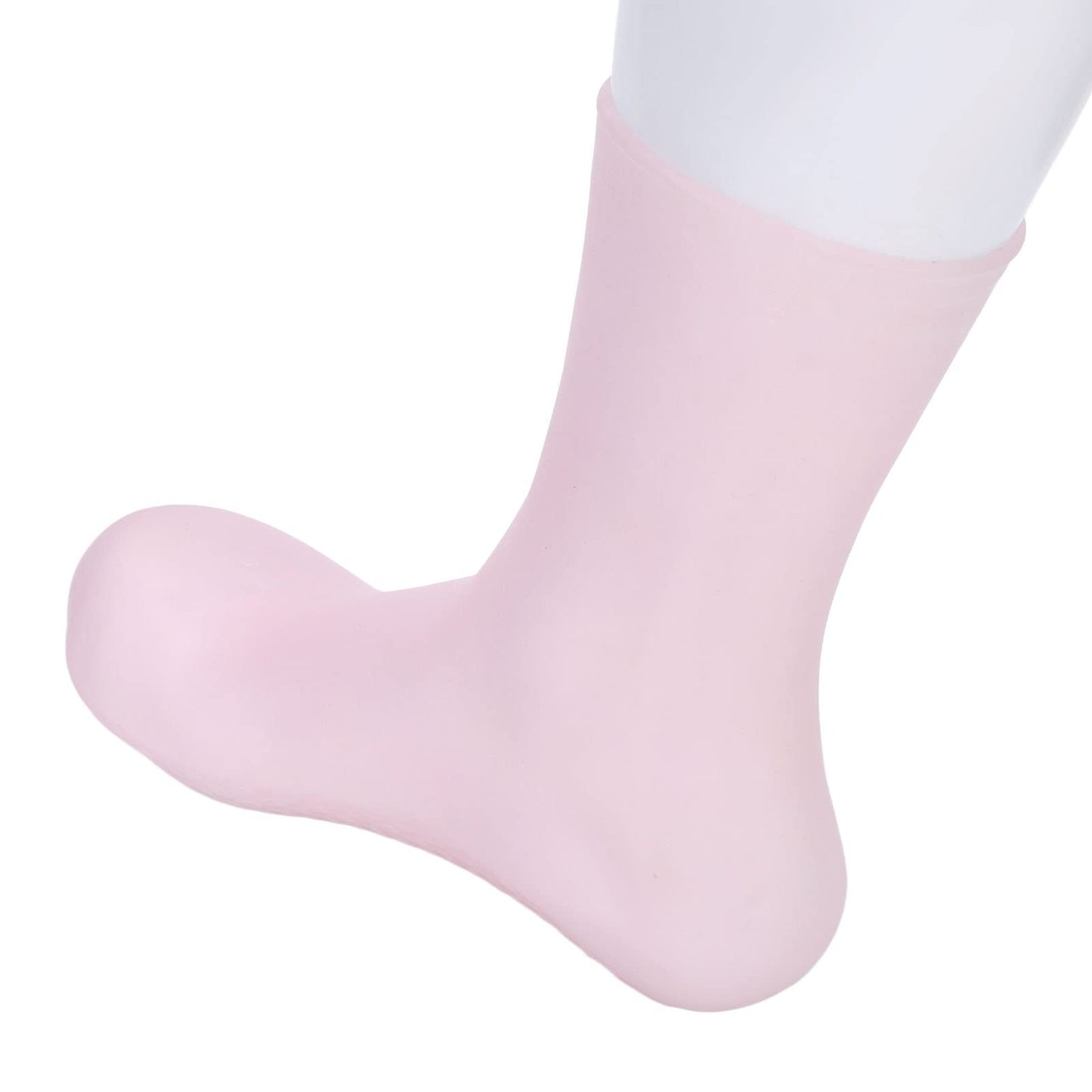 Soft Silicone Moisturizing Socks, 2 Sizes High Elastic Prevent Cracking Silicone Moisturizing Socks for Men and Women(S)