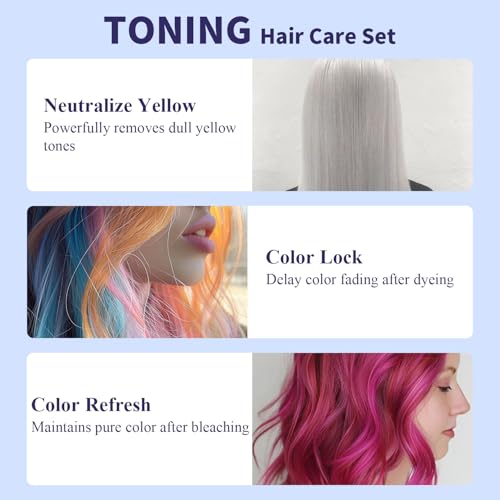 Danliss Sulfate-Free Purple Shampoo & Conditioner Set for Blonde Hair