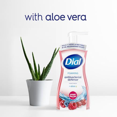 Dial Antibacterial Foaming Hand Wash Power Berries 7.5 fl oz Pack of 6