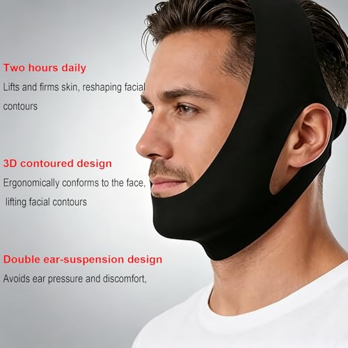 Collagen Jawline Strap for Men - Face Sculpt Wrap