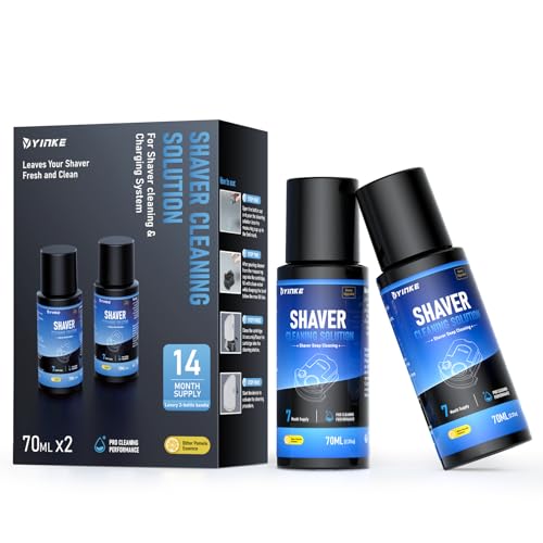 2 Pack Cleaner Fluid Refill 14 Month Supply for Braun Clean & Renew CCR, Shaver Cleaning & Care Refill Kit with Upgraded Formula for Gentle Deep Cleansing£¨cartridge NOT included£©