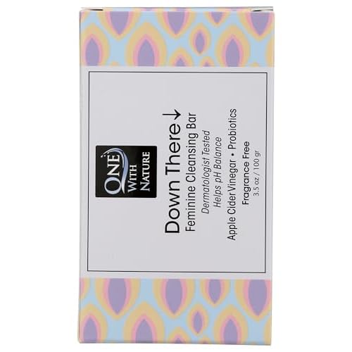 One With Nature Fragrance Free Feminine Cleansing Bar, 3.5 OZ