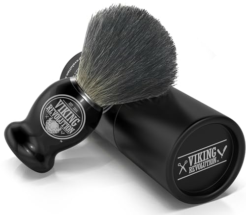 Viking Revolution Badger Hair Shaving Brush for Rich Lather & Gentle Exfoliation