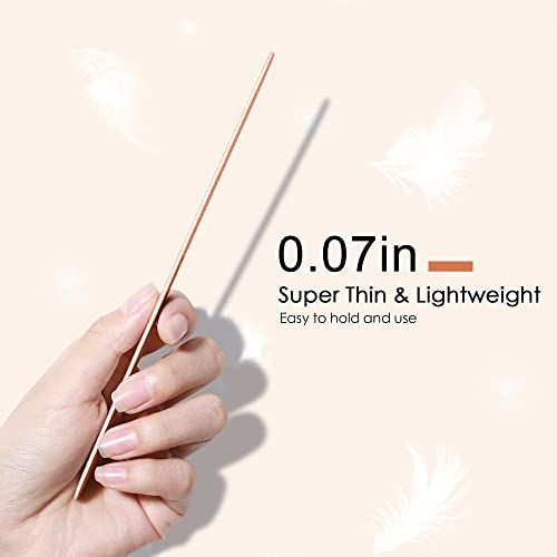 180 Grit Nail File Pack - Thin Emery Boards for Natural Nails, Reusable Manicure Tool, 12PCS Variation of 180/180 Grit / 12.0