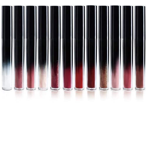 12-Piece Lip Gloss Set - Matte & Shiny Long-Lasting Liquid Lipstick