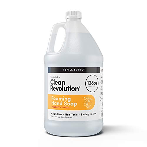 Clean Revolution Liquid Gel Hand Soap, Silky Rich Liquid, Quick Lather, Fast Rinsing, Contains Real Essential Oils (Natural Lavender) 64 Fl Oz