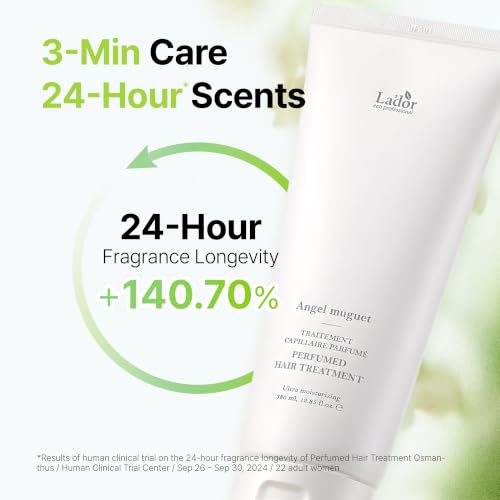 LA'DOR Angel Muguet Perfumed Hair Treatment & Conditioner 12.85 Fl Oz - Nourishing Hair Mask
