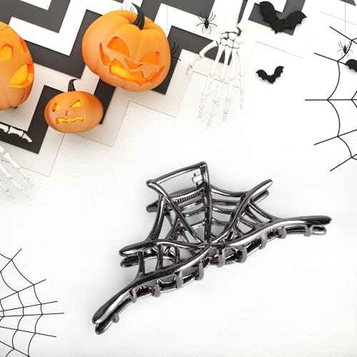 4 Pcs Metal Spider Hair Claw Clips for Women, Goth Hair Accessories, Halloween Gifts for Women